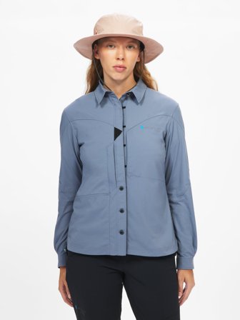 Klättermusen Garm LS Skjorte Dame - Fog Blue - XL