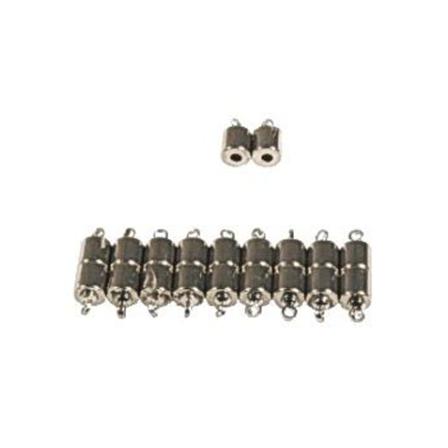 Halsbandslås Magnetiska (magnetlås), 11,5 X 5,5 Mm, 10/fp Silver