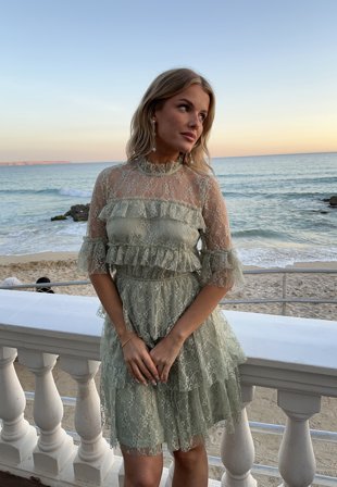 BUBBLEROOM Frill Lace Dress Klær