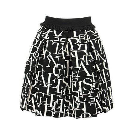 Elisabetta Franchi Littering press cannons Rok , Zwart , Dames , Maat: M