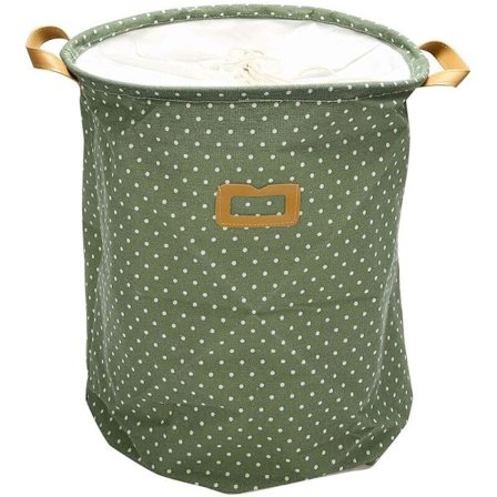 Vanntett oppbevaringskurv for klesvask, grønn