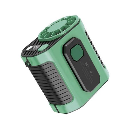 Taljemonteret Ventilator Køling Højtemperatur Udendørs Arbejde Værksted Svejseplads Bærbar Taljemonteret Ventilator Grøn