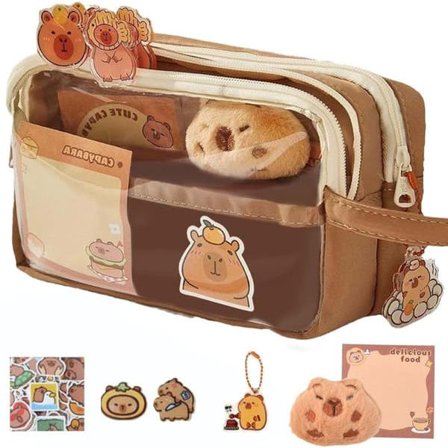 Capybara penalhus, Capybara penalhus med stor kapasitet, transparent capybara søtt penalhus_qq