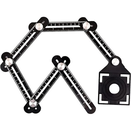 Multi-Vinkel Målelineal, Aluminium Legering Seks-Sidet Jig Værktøj, ZQKLA