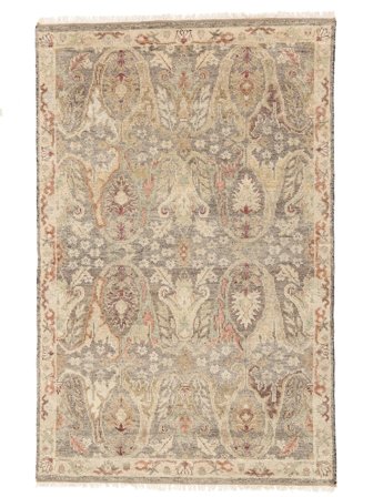 Usak Indiaas Vloerkleed Handgeknoopt 200X298 Oranje/Bruin India