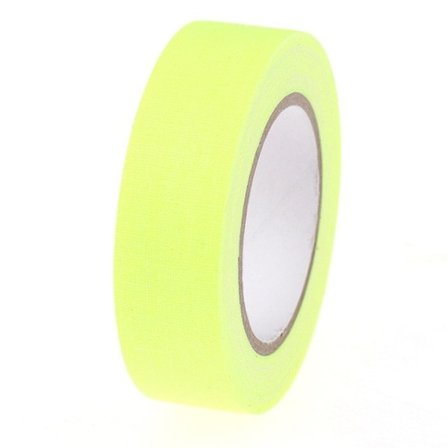 UV-bomullstejp Matt Night |gul