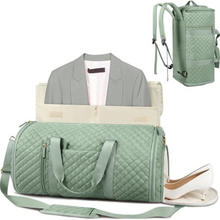 Konvertibel Garment Duffel Taske, Rejsetaske til Tøj