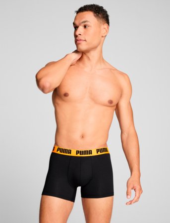 PUMA Puma Men Everyday Basic Boxers 2P - Black - S