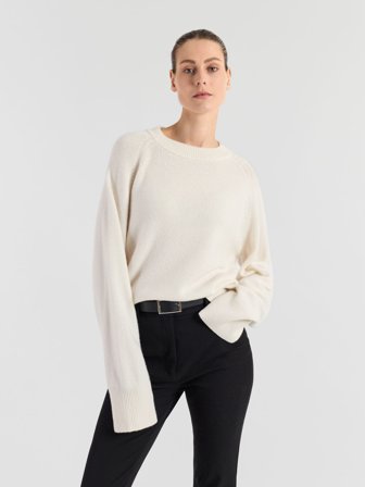 Kashmina - Kashmirgenser "Signy" - white - Size S