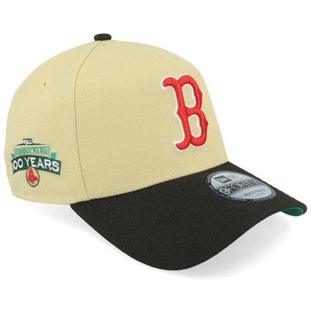 New Era - Beis adjustable Gorra - Hatstore Exclusive x Boston Red Sox 9FORTY 100 Years Beige/Black A-frame Adjustable @ Hatstore