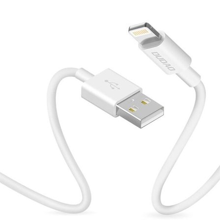 Dudao USB-kaapeli USB - Lightning 3A 1m - Valkoinen