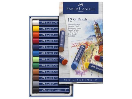 FABER-CASTELL Oljepastellkritor 12 färger - Lyreco - Skola och förskola - Bild och form - Kritor