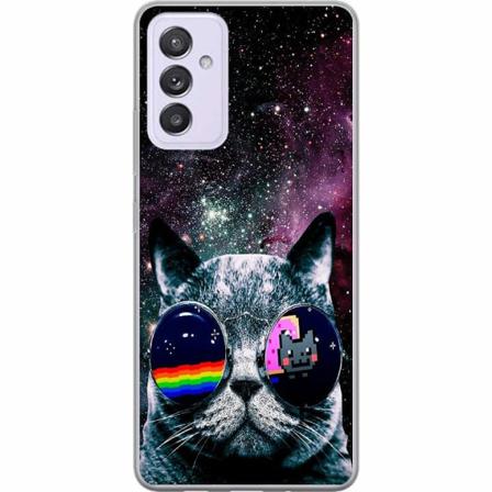 Samsung Galaxy A82 5g Genomskinligt Skal Space Cat