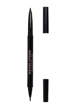 Revolution Dual Eyeliner & ögonpennor Dam Svart 1 ML