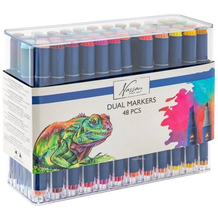 Nassau Fine Art Dual Markers Lot de 48
