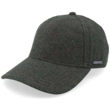 Stetson - Verde earflap Gorra - Baseball Wool/Cashmere Moss Ear Flap @ Hatstore