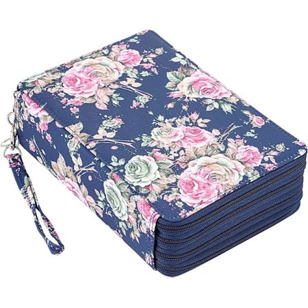 Farvet blyantæske blyantholder pen taske stor kapacitet blyant O