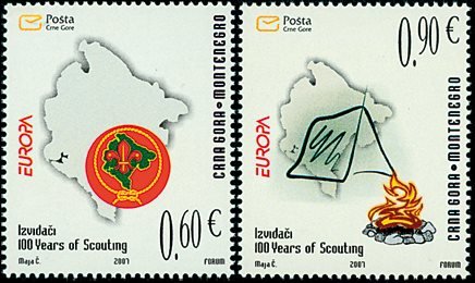 Montenegro - EUROPA 2007 - Postfrisk sæt 2v