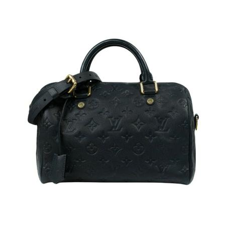 Louis Vuitton Vintage Pre-owned Speedy Empreinte 25 Tas , Zwart , Dames , Maat: ONE Size Vintage Tassen