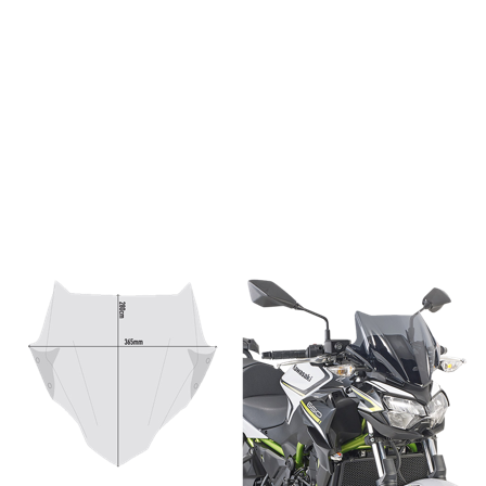 Vindskærm GIVI - Yamaha MT-03 2020-2021