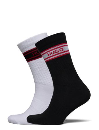 2P Qs Giftset Rib Cc Underwear Socks Regular Socks Musta HUGO