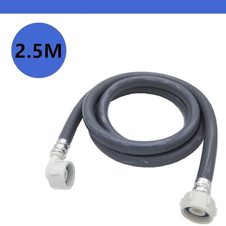 Vatteninloppsslang för tvättmaskin, diskmaskin, 4,9 fot grå tvättmaskin inloppsslang tvättmaskin slang