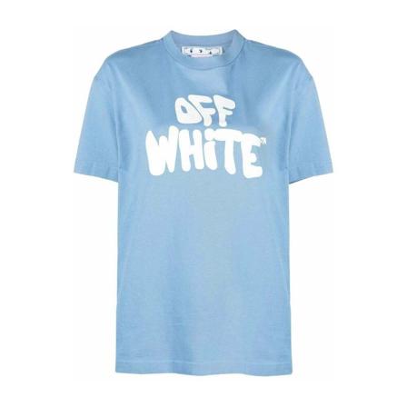 Off White, T-Shirts Niebieski, Kobieta, Rozmiar: S