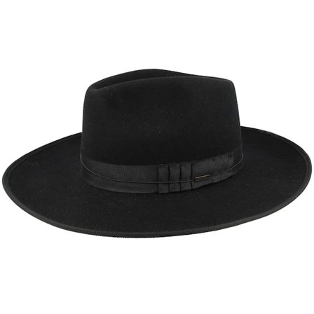 Brixton - Preto fedora Chapéu - Reno Black/Black Fedora @ Hatstore