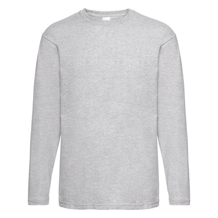 Herr Value Långärmad Casual T-shirt X Large Grey Marl