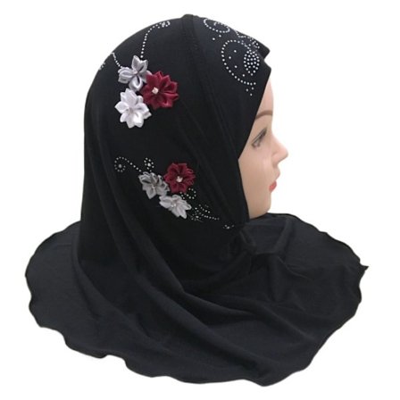 Islamisk Scarf Head Wrap SVART