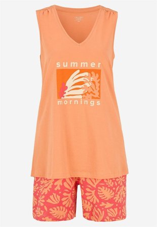Cellbes of Sweden - Tvådelad pyjamas - rostorange - för damer - 38/40