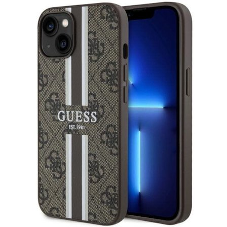Guess GUHMP14MP4RPSW iPhone 14 Plus 6.7" ruskea kovakotelo MagSafe-raidoilla