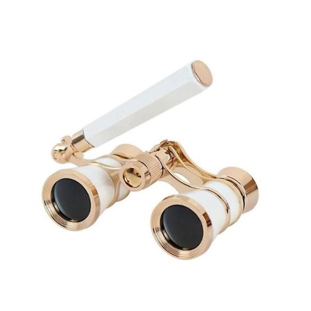 3x25 kikkert Metal Opera Theatre Briller Coated Linse Rødt Teleskop M/ Håndtak