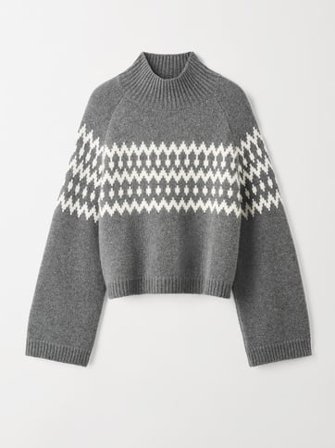 Soft Goat - Fair Isle turtleneck - XL - Grey