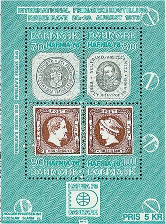 Danmark 1975 - AFA 582 - Miniark - Postfrisk