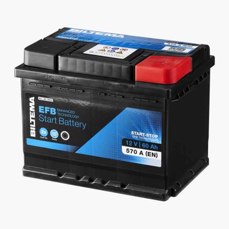 Startbatteri EFB 12 V 60 Ah