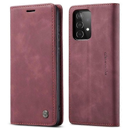 Caseme 013 -sarjan nahkalompakkokotelo jalustalla, yhteensopiva Samsung Galaxy A52:n kanssa [ZHE]