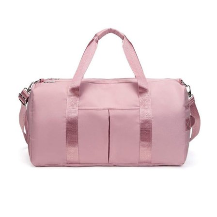 Urheilukassi naisille/miehille - vedenpitävä kenkälokerolla, märkälokerolla ja olkahihnalla - matkalaukku, L pinkki