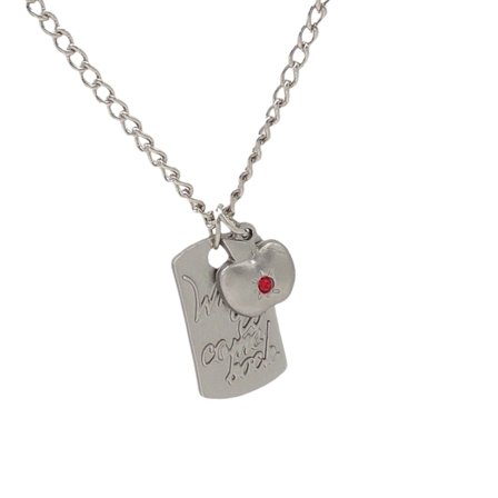 Love and Deep Space Halsband Tecknad Figur Caleb Halskedja med Kristall