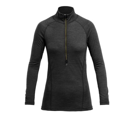 Devold Running Woman Zip Neck Women long-sleeved training tops Grey S