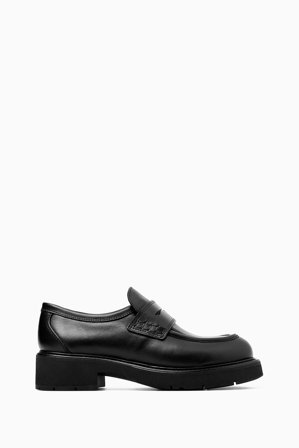 COS Women's Chunky Penny Loafers I Läder in Svart