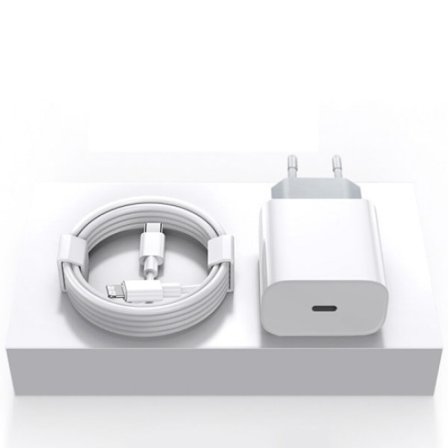 iPhone snabbladdare USB-C 20W strömadapter med 2m kabel