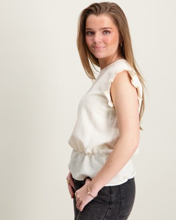 Sofie Schnoor SamillaSY Top Kremfarget Topper/Bluser Jente - Kids Brand Store