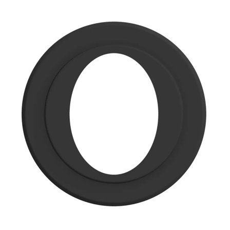 Rosone coprimuro ovale diam. 80 mm per scarico fumi stufa a pellet e caldaia a pellet