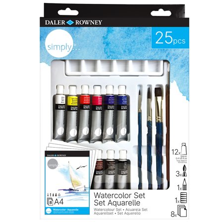 Simply Watercolour Set 25 pcs