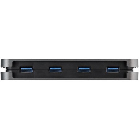 StarTech 4 Port USB 3.0 Hub, 4x USB-A, 5Gbps Laptop/Desktop USB Type-A Hub, USB Bus Powered, 11" Long Cable with Cable Management (HB30AM4AB) - hub -