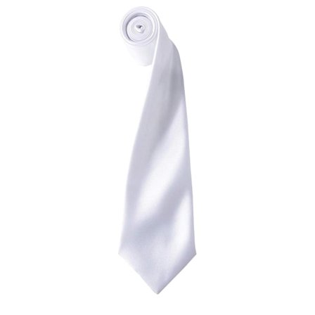 Premier Mens Plain Satin Tie (Narrow Blade) (2-pack) One Size