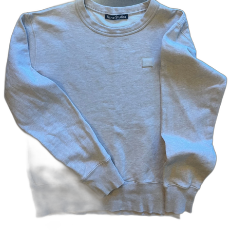 Ljus beige melerad sweatshirt från Acne Studios