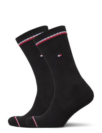 Th Men Iconic Sock 2P Underwear Socks Regular Socks Svart Tommy Hilfiger