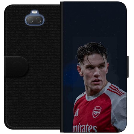 Kompatibelt Lommeboketui til Sony Xperia 10 Pastellregnbue med hvite stjerner og myk fargeovergang i drømmende himmeldesign